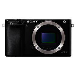 Sony A6000 Compact System Camera, HD 1080p, 24.3MP, Wi-Fi, NFC, OLED EVF, 3 Tilting Screen, Body Only